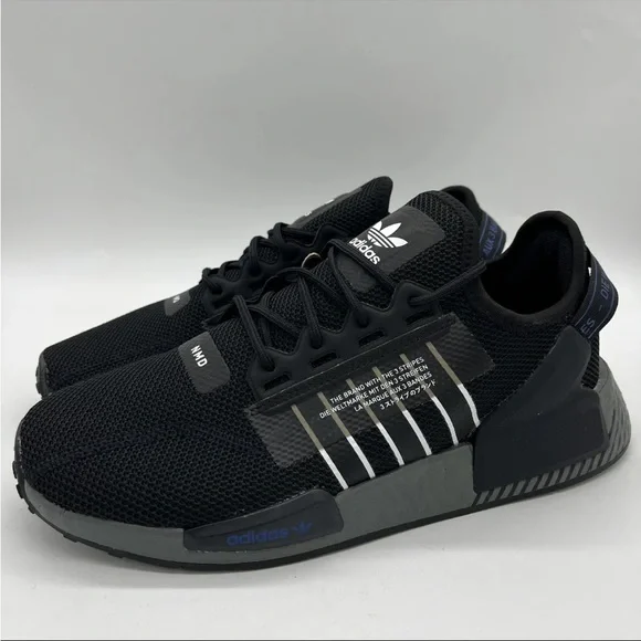 Adidas NMD R1 V2 Black White HQ6628 Men's Sneakers Shoes Multi Size NEW - Picture 6 of 7